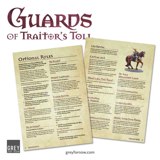 Guards of Traitor's Toll Optional Rules