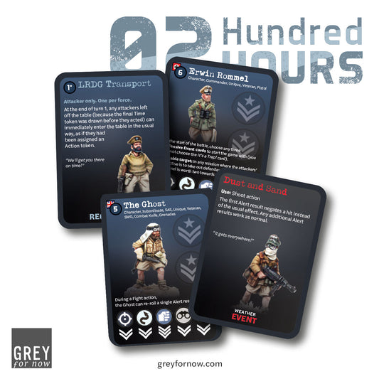 02 Hundred Hours CARDS ONLY Desert Raid