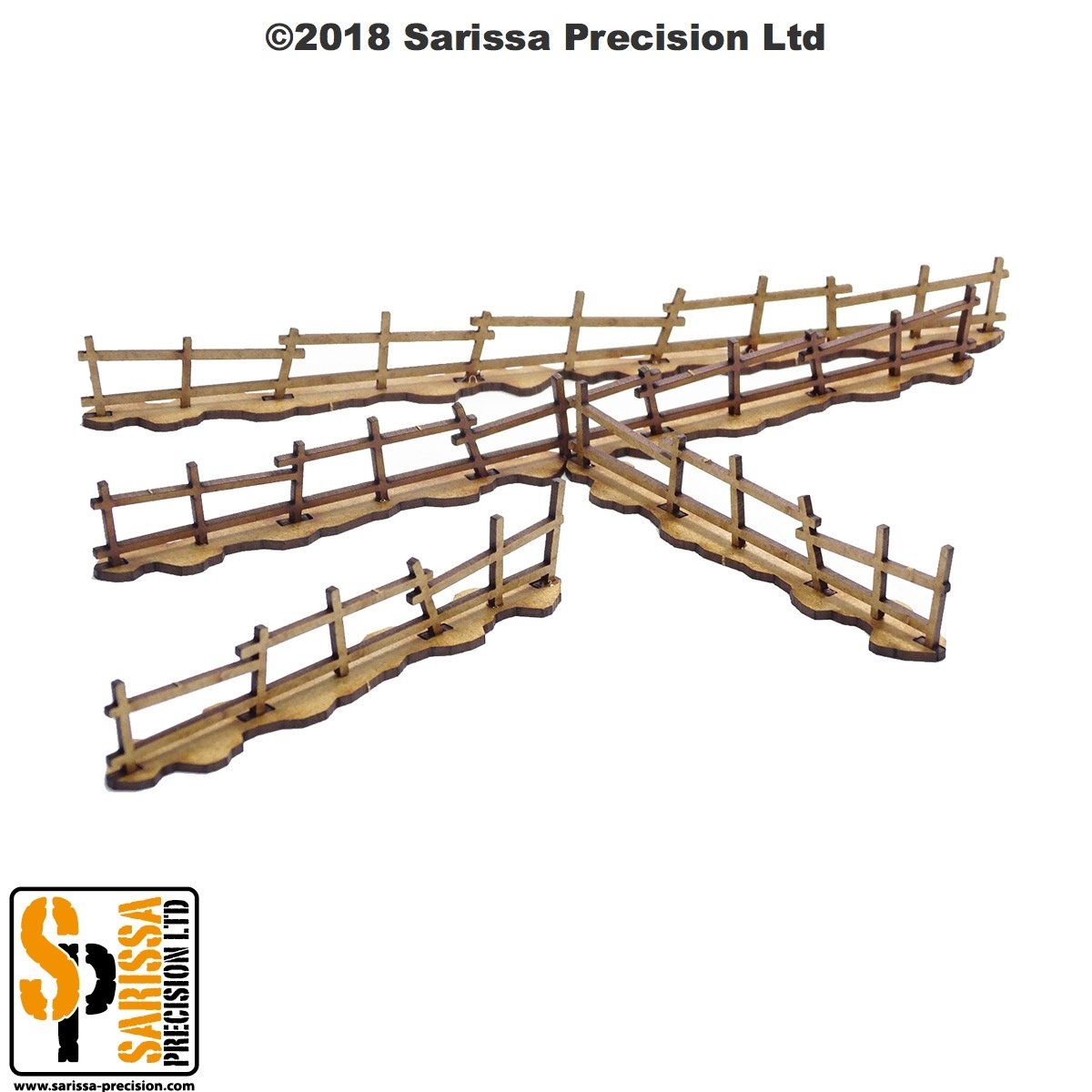 Mountain Village Low Farm Fence Set (28mm) – Grey For Now Games