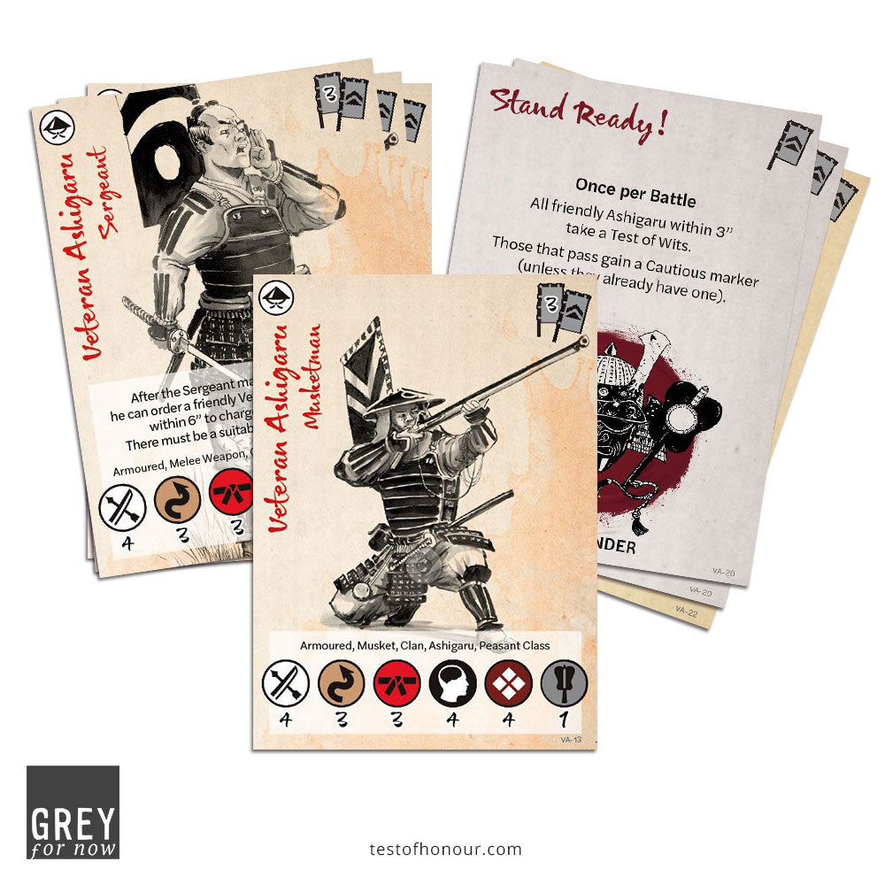 Veteran Ashigaru card set