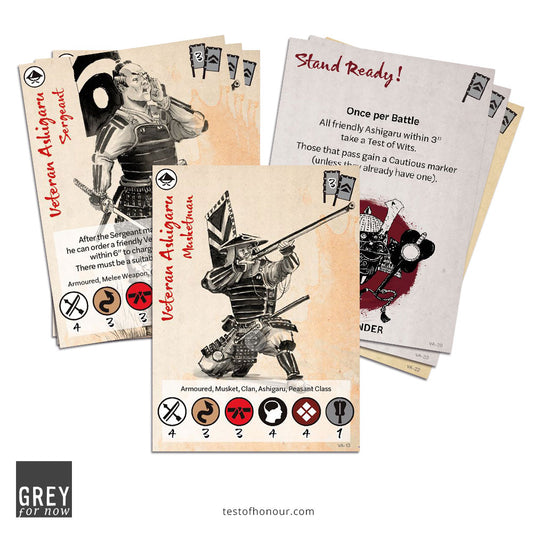 Veteran Ashigaru card set