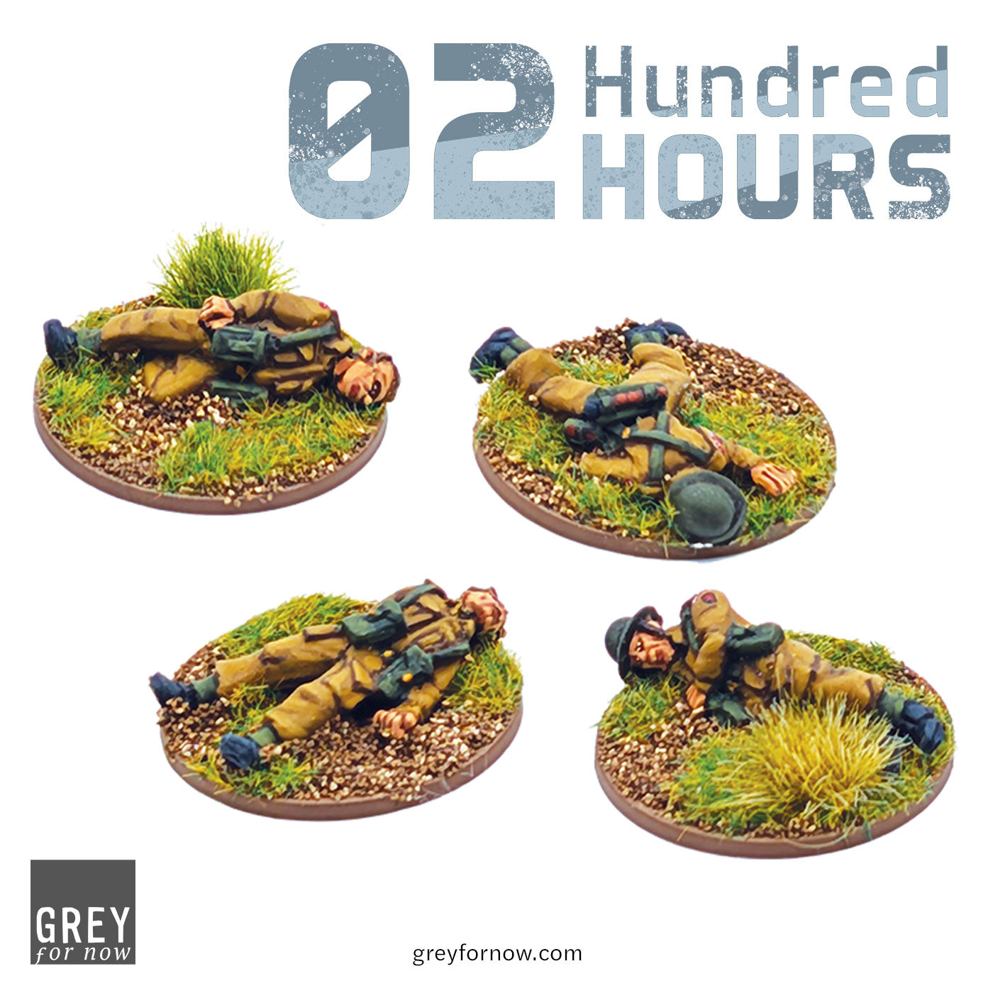 02 Hundred Hours British Army Casualties Grey For Now Games