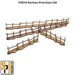Mountain Village Low Farm Fence Set (28mm)