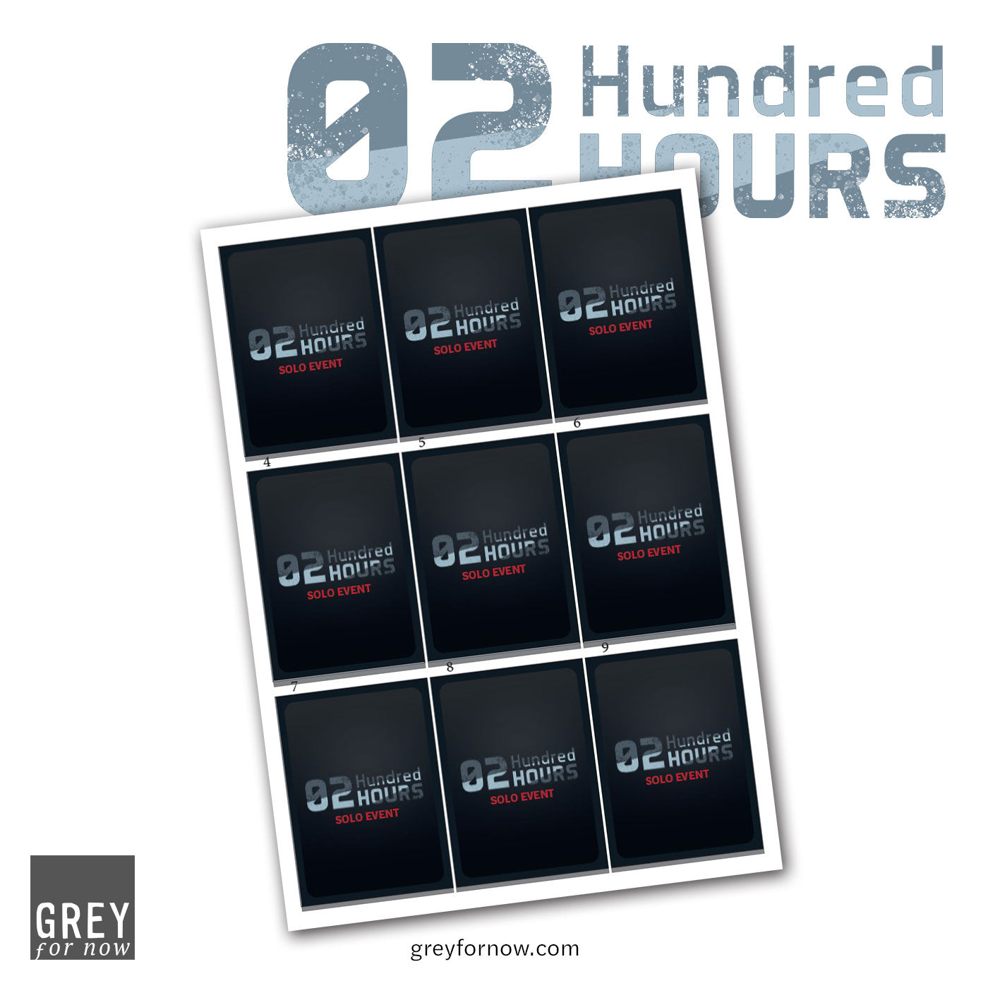 02 Hundred Hours Solo Event Card Backs