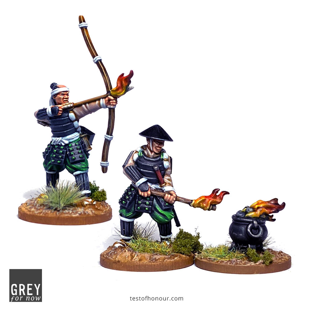 Ashigaru with Fire Arrows and Flaming Torch